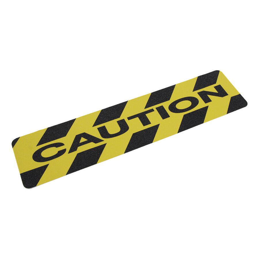(afbeelding voor) Antislip met korrel Printed Caution - 15 x 61cm