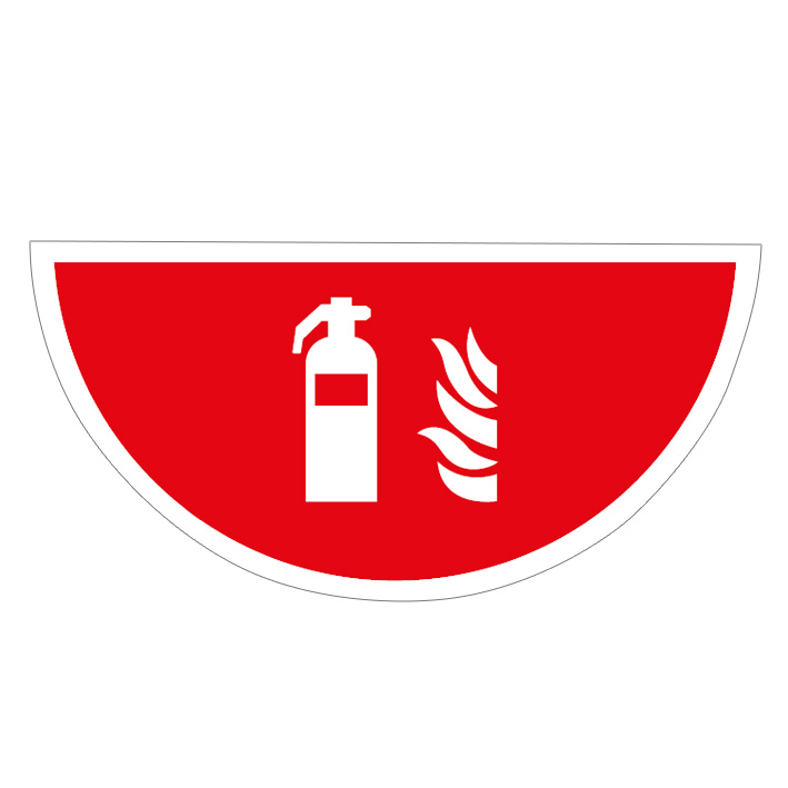 (afbeelding voor) Brandblusser vloersticker