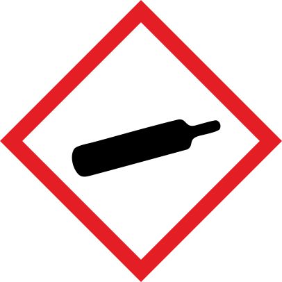 (afbeelding voor) GHS04 gassen onder druk sticker