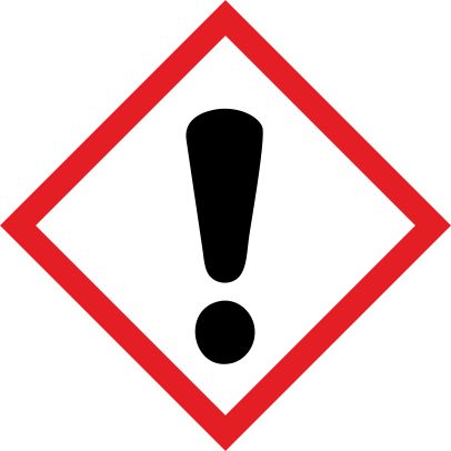 (afbeelding voor) GHS07 irriterende stoffen sticker