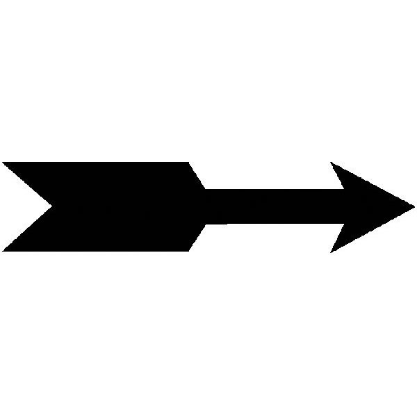 (afbeelding voor) Richtingspijl, zwart