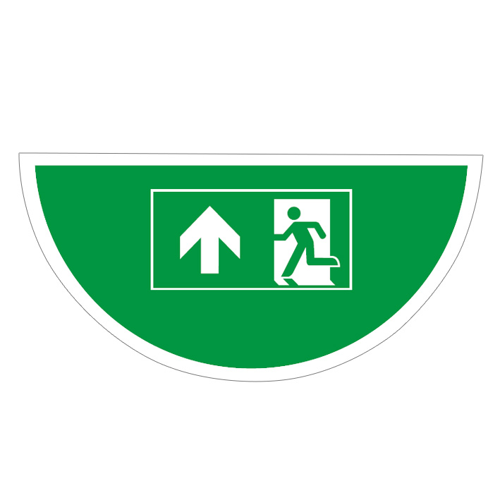 (afbeelding voor) Vloersticker nooduitgang
