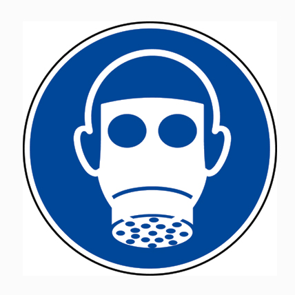 (afbeelding voor) Pictogram Ademhalingsbescherming verplicht