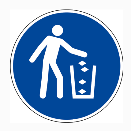 (afbeelding voor) Pictogram Afvalbak gebruiken