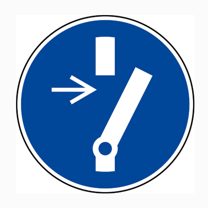 (afbeelding voor) Pictogram Bij onderhoud of reparatie vrijhouden