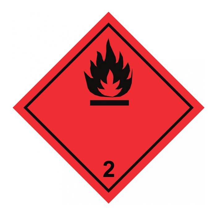 (afbeelding voor) Brandbare gassen ADR 2.1