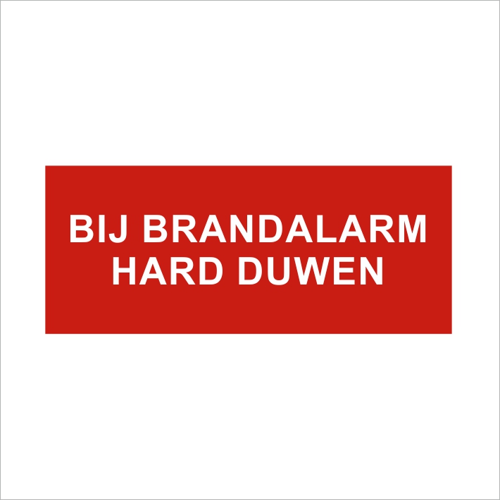 (afbeelding voor) Bij brandalarm hard duwen