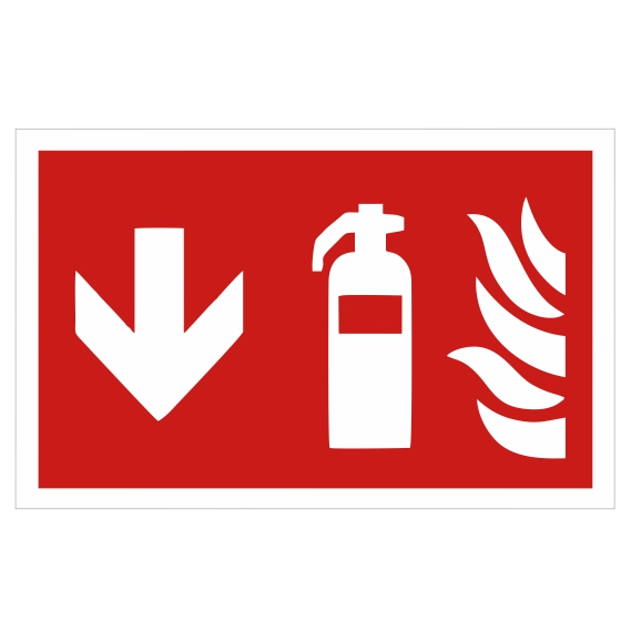 (afbeelding voor) Brandblusser sticker beneden