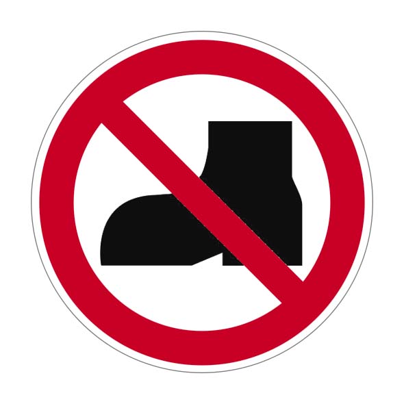 (afbeelding voor) Pictogram Buitenschoenen verboden