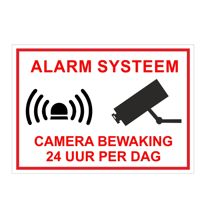 (afbeelding voor) Camera Alarm Systeem 24 uur per dag
