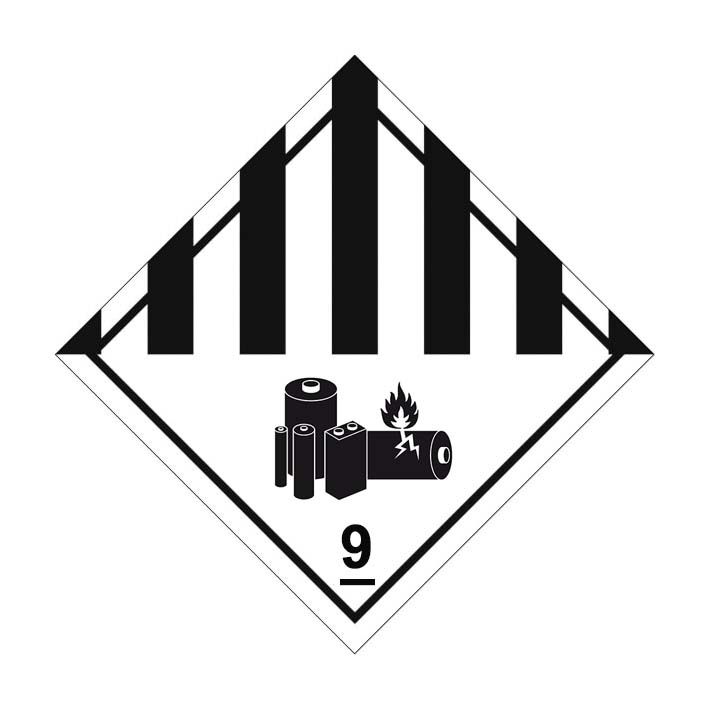 (afbeelding voor) Diverse gevaarlijke stoffen met pictogram ADR 9