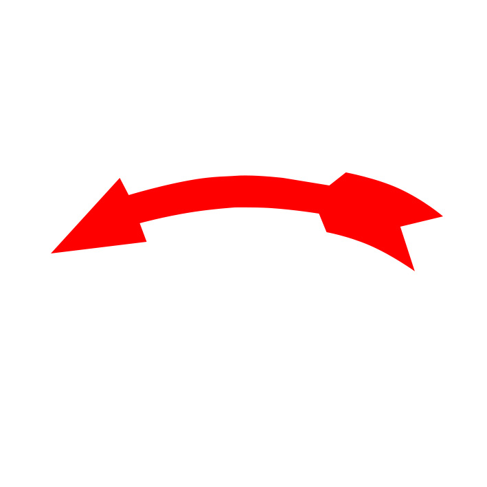 (afbeelding voor) Draairichtingspijl standaard, links