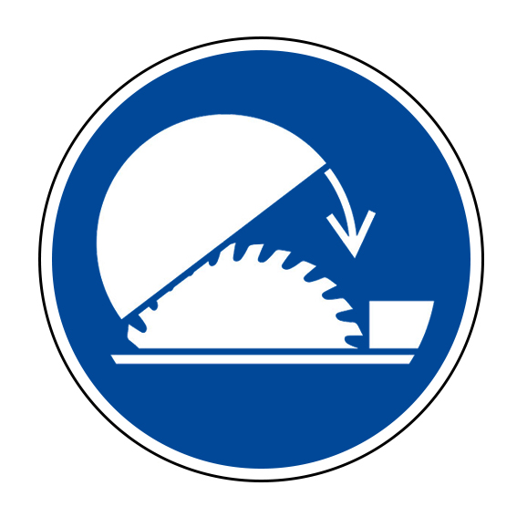 (afbeelding voor) Pictogram Gebruik cirkelzaagbescherming