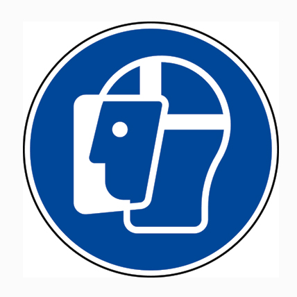 (afbeelding voor) Pictogram Gezichtsbescherming verplicht