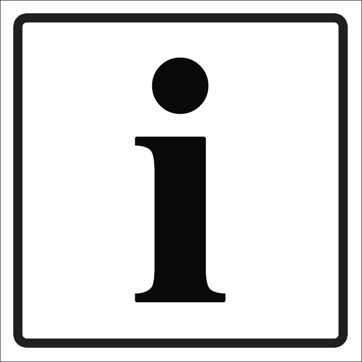 (afbeelding voor) Informatiepunt sticker