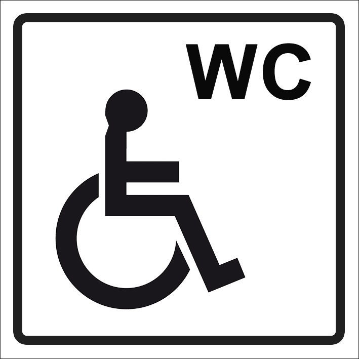 (afbeelding voor) Invalide wc stickers