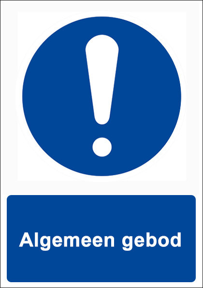 (afbeelding voor) Algemeen gebod met tekst