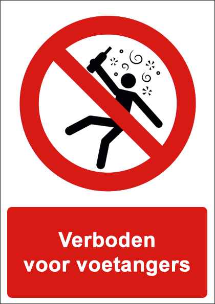 (afbeelding voor) Verboden voor dronken personen met tekst