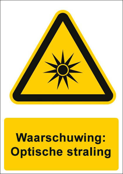 (afbeelding voor) Optische straling met tekst