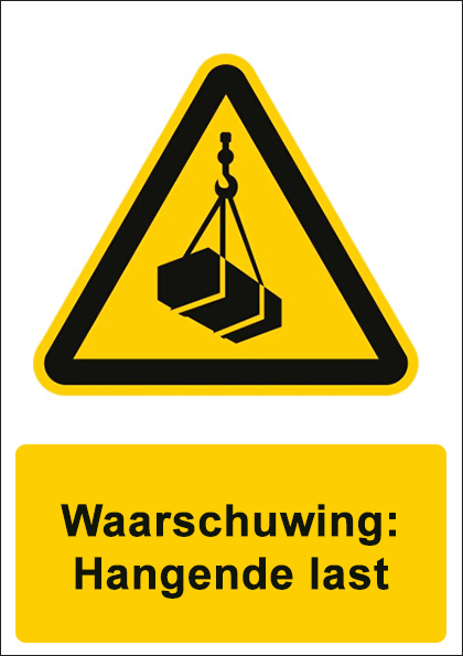 (afbeelding voor) Hangende last met tekst
