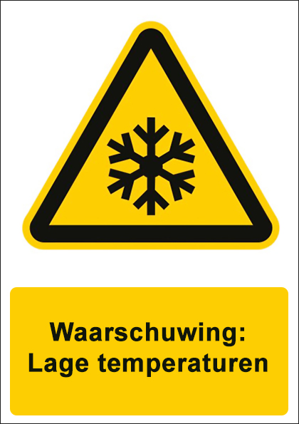 (afbeelding voor) Lage temperaturen met tekst