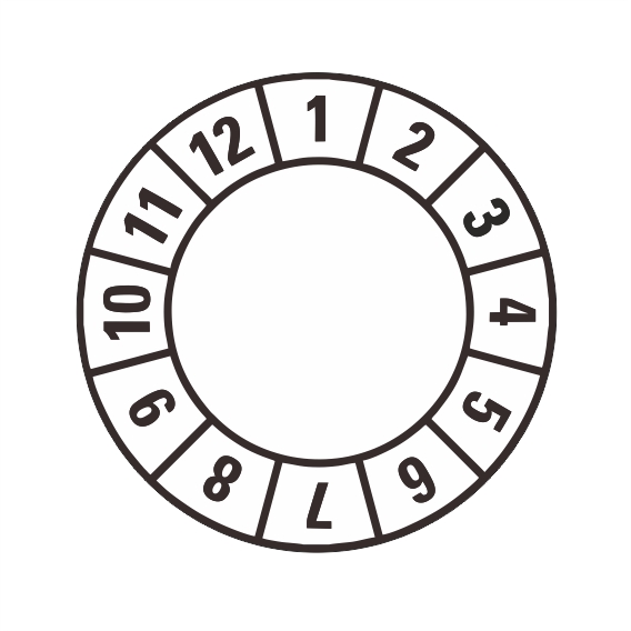 (afbeelding voor) Keuringsstickers met eigen logo