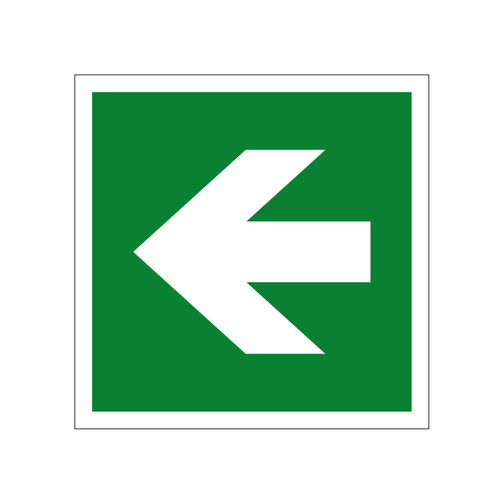 (afbeelding voor) Nooduitgang richtingspijl