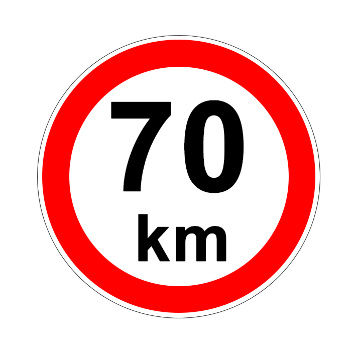 (afbeelding voor) Maximale Snelheid 70 km