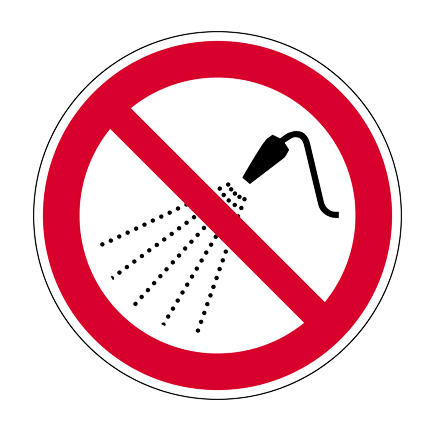 (afbeelding voor) Pictogram Niet besproeien met water