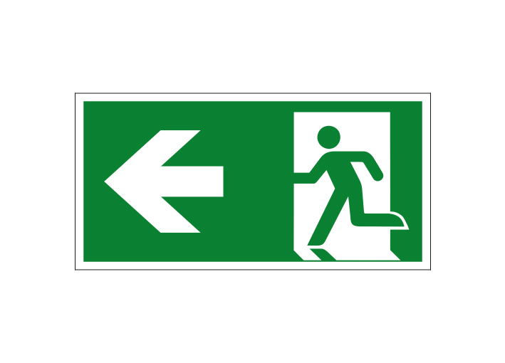 (afbeelding voor) Nooduitgang pijl links