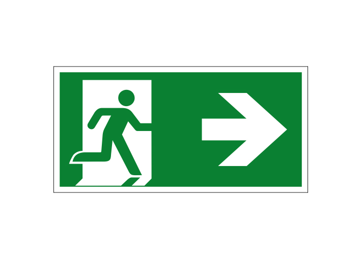 (afbeelding voor) Nooduitgang pijl rechts