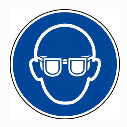 (afbeelding voor) Pictogram Oogbescherming verplicht