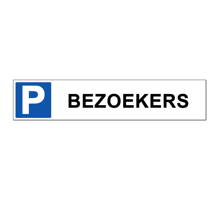 (afbeelding voor) Parkeren bezoekers bord