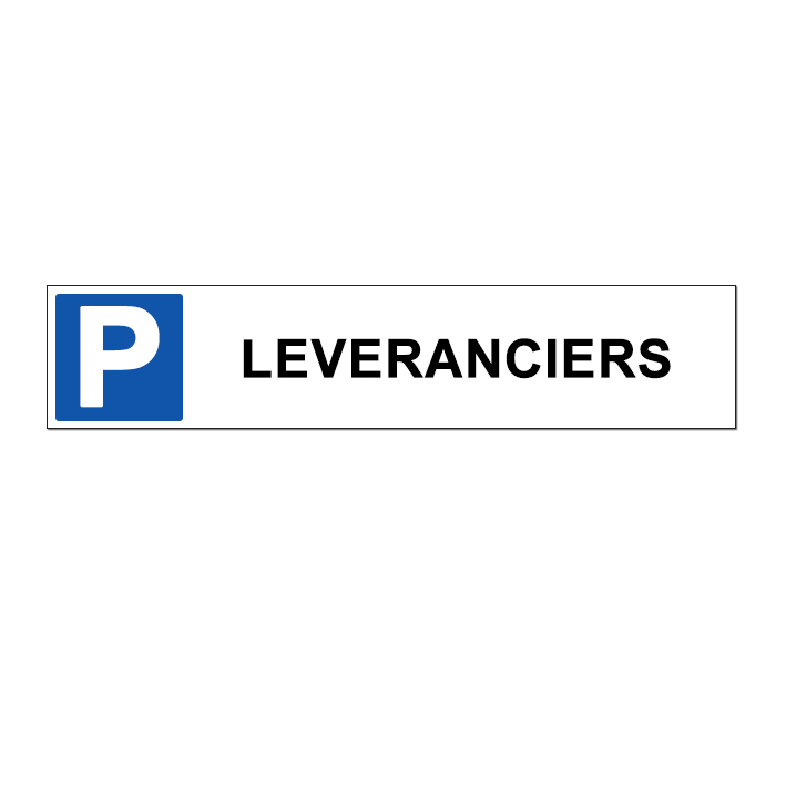 (afbeelding voor) Parkeren leveranciers bord