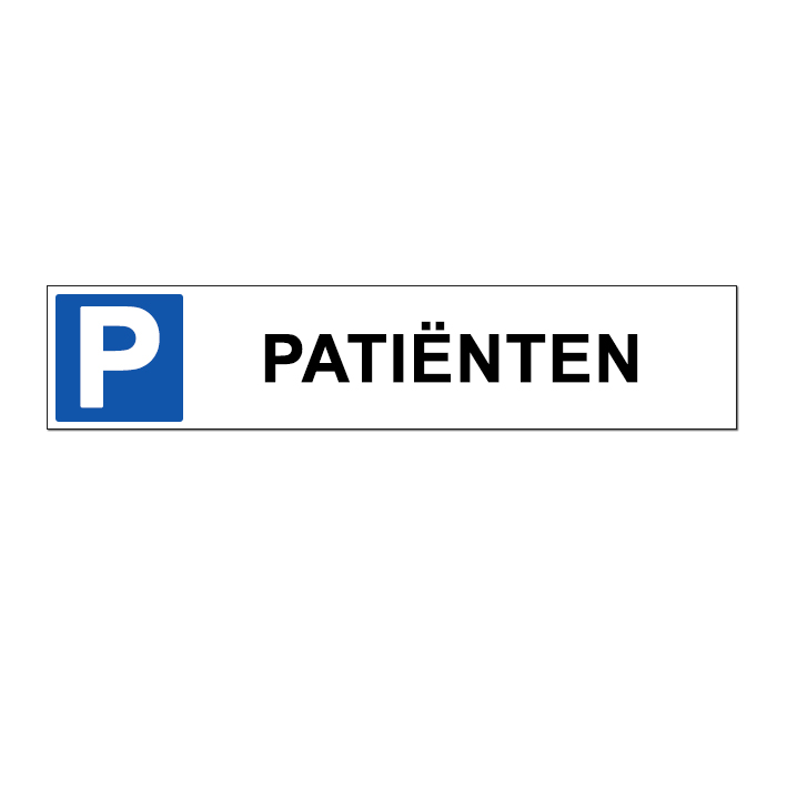 (afbeelding voor) Parkeren patiënten bord
