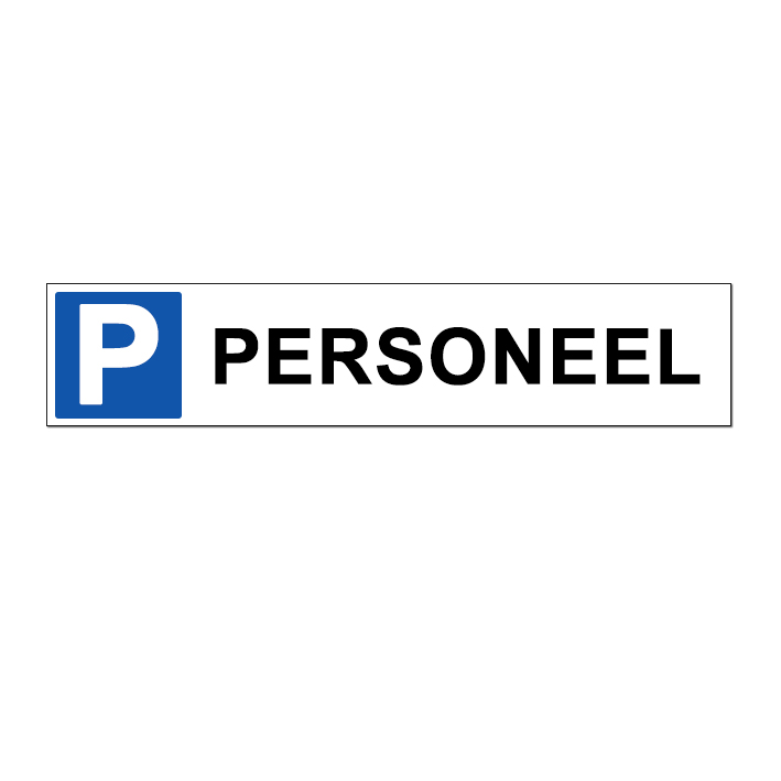 (afbeelding voor) Parkeren personeel bord