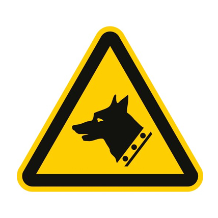 (afbeelding voor) Pictogram Pas op voor de hond
