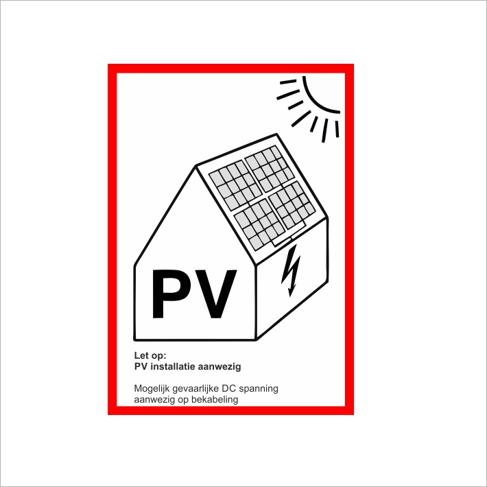 (afbeelding voor) PV sticker meterkast