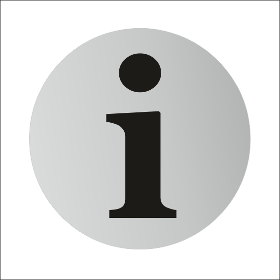 (afbeelding voor) Informatiepunt sticker