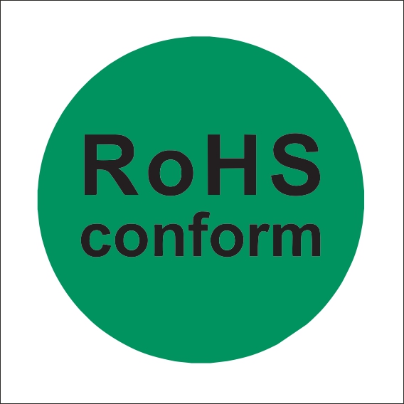 (afbeelding voor) Sticker RoHS conform,10 stickers