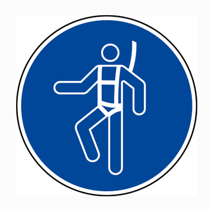 (afbeelding voor) Pictogram Valbescherming verplicht