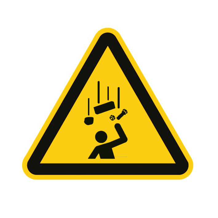 (afbeelding voor) Pictogram Vallende voorwerpen