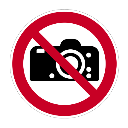 (afbeelding voor) Pictogram Verboden foto's te maken
