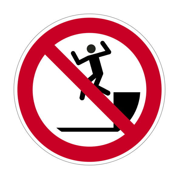 (afbeelding voor) Pictogram Verboden te springe
