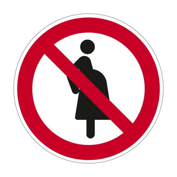 (afbeelding voor) Pictogram Verboden voor zwangere vrouwen
