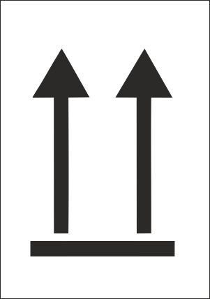 (afbeelding voor) Verpakkingsetiket boven, zeewaterbestendig