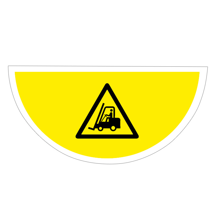 (afbeelding voor) Vloersticker waarschuwing voor heftrucks