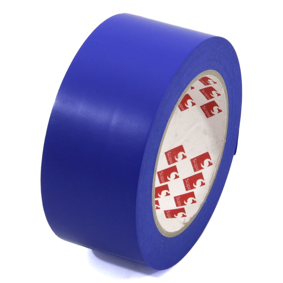 (afbeelding voor) Vloertape Blauw Super - Lengte 33 m, Breedte 5 cm