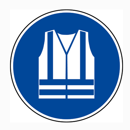 (afbeelding voor) Pictogram Waarschuwingshesje verplicht