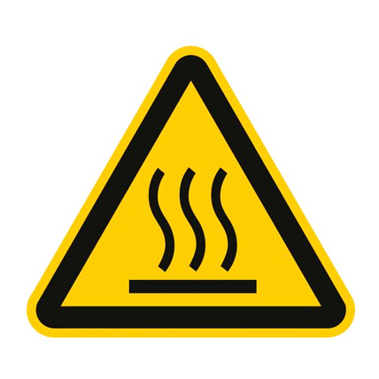 (afbeelding voor) Pictogram Warm oppervlak